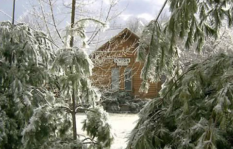 Afton Law, situated in Afton, Virginia.&nbsp; The building was built in 1984 to resemble the old Afton Depot.